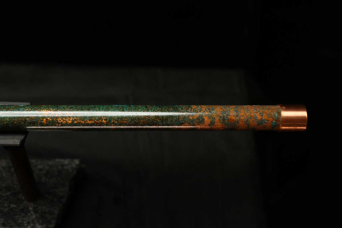 Low C Copper Flute #0135 in Dark Forest Burl