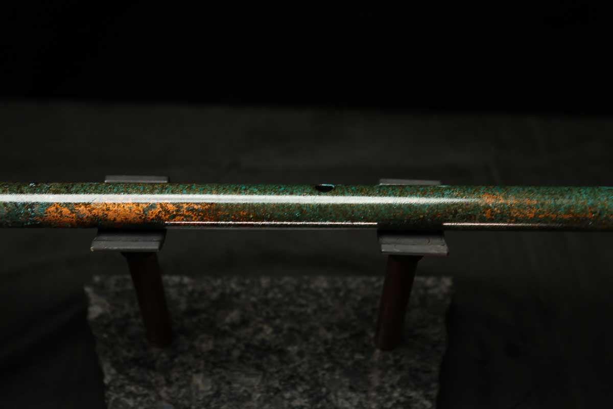 Low C Copper Flute #0135 in Dark Forest Burl