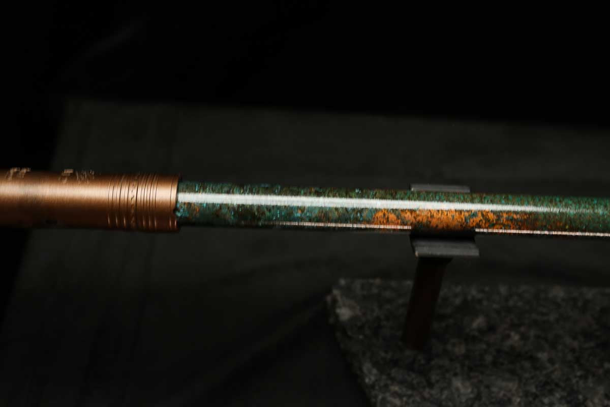 Low C Copper Flute #0135 in Dark Forest Burl