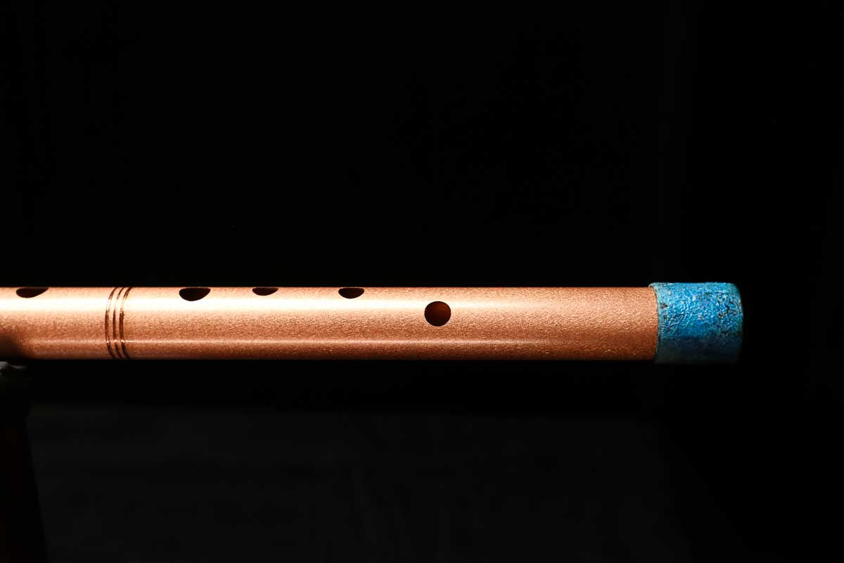 Low D Copper Flute #LDC0054 in Copper Jewel w/very special accents