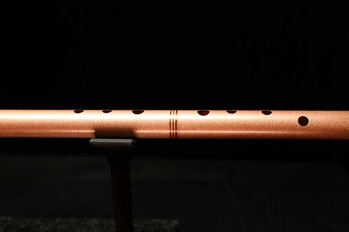 Low D Copper Flute #LDC0054 in Copper Jewel w/very special accents