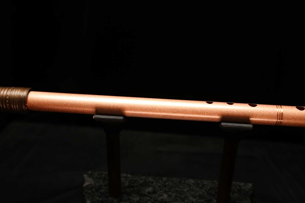 Low D Copper Flute #LDC0054 in Copper Jewel w/very special accents