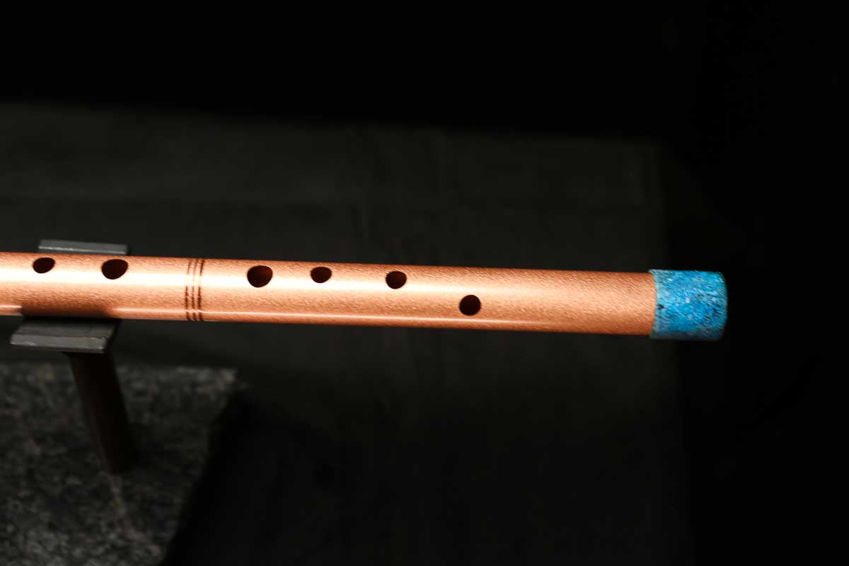 Low D Copper Flute #LDC0054 in Copper Jewel w/very special accents