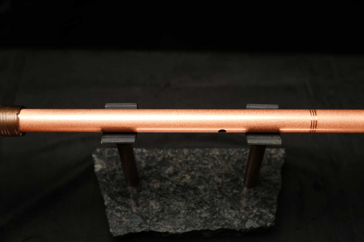 Low D Copper Flute #LDC0054 in Copper Jewel w/very special accents