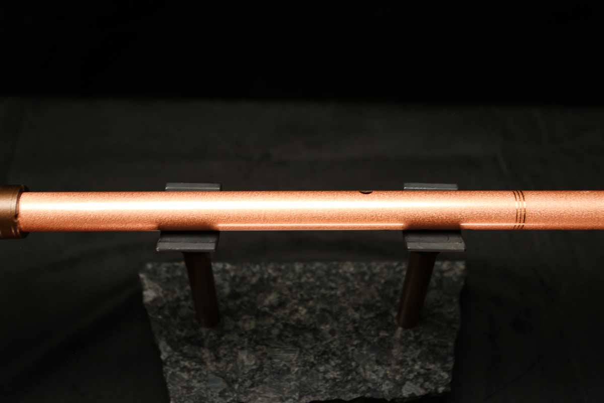 Low D Copper Flute #LDC0054 in Copper Jewel w/very special accents