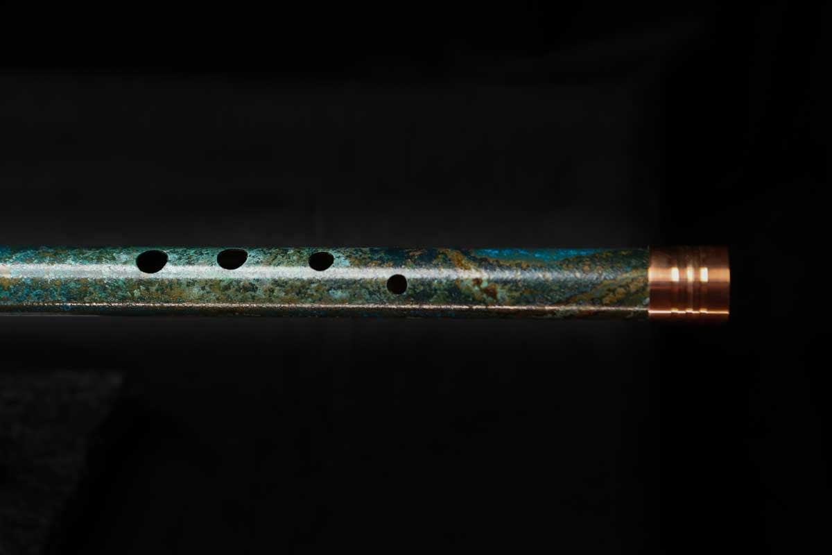 Low C Copper Flute #0147 in Weathered Horizon w/special End-Piece