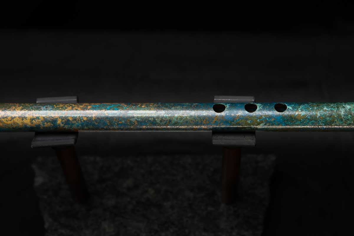 Low C Copper Flute #0147 in Weathered Horizon w/special End-Piece
