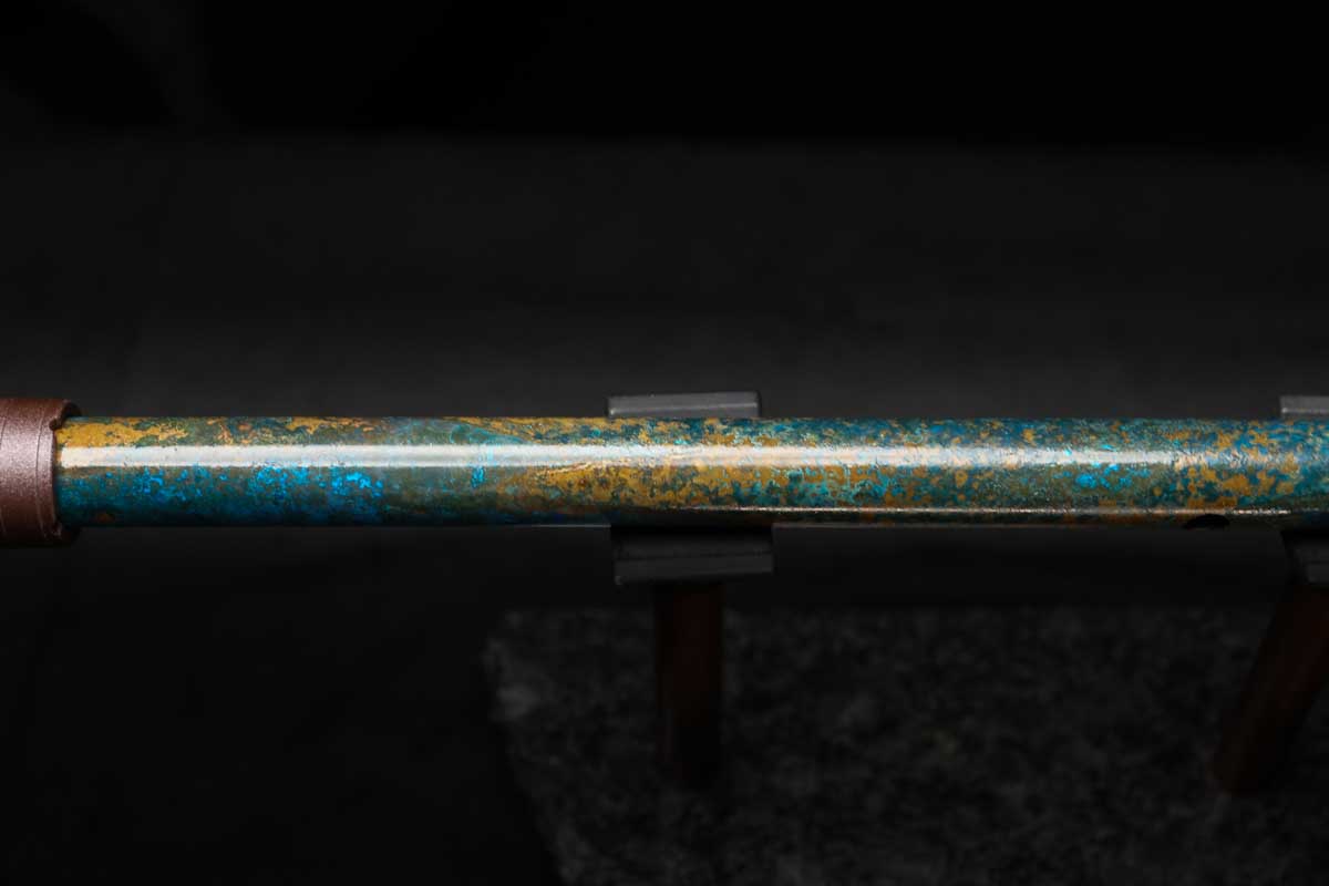 Low C Copper Flute #0147 in Weathered Horizon w/special End-Piece