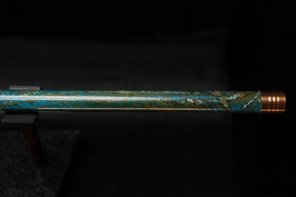 Low C Copper Flute #0147 in Weathered Horizon w/special End-Piece