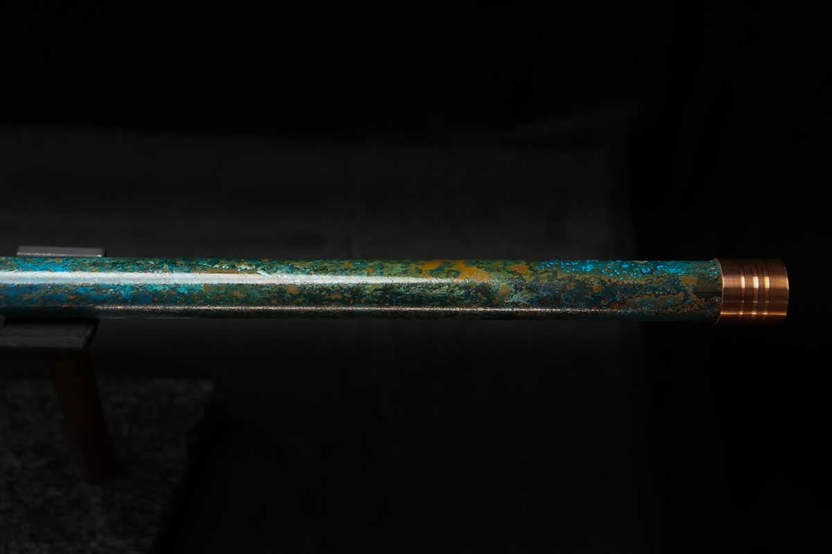 Low C Copper Flute #0147 in Weathered Horizon w/special End-Piece
