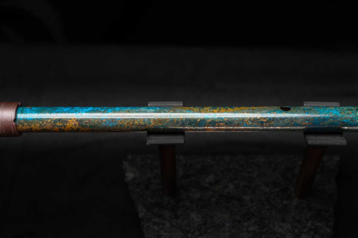 Low C Copper Flute #0147 in Weathered Horizon w/special End-Piece