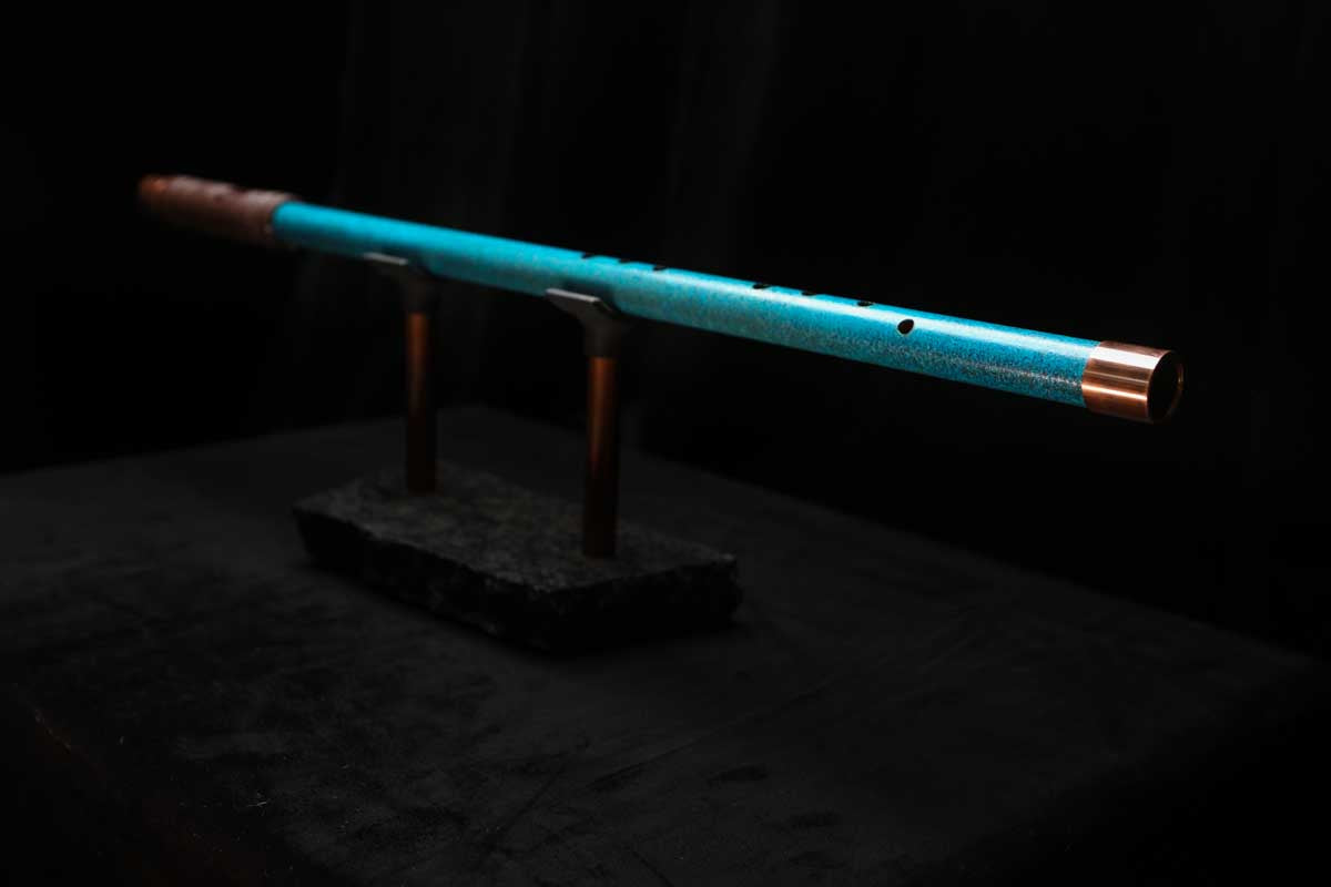 Low C Copper Flute #0146 in Deep Ocean Power