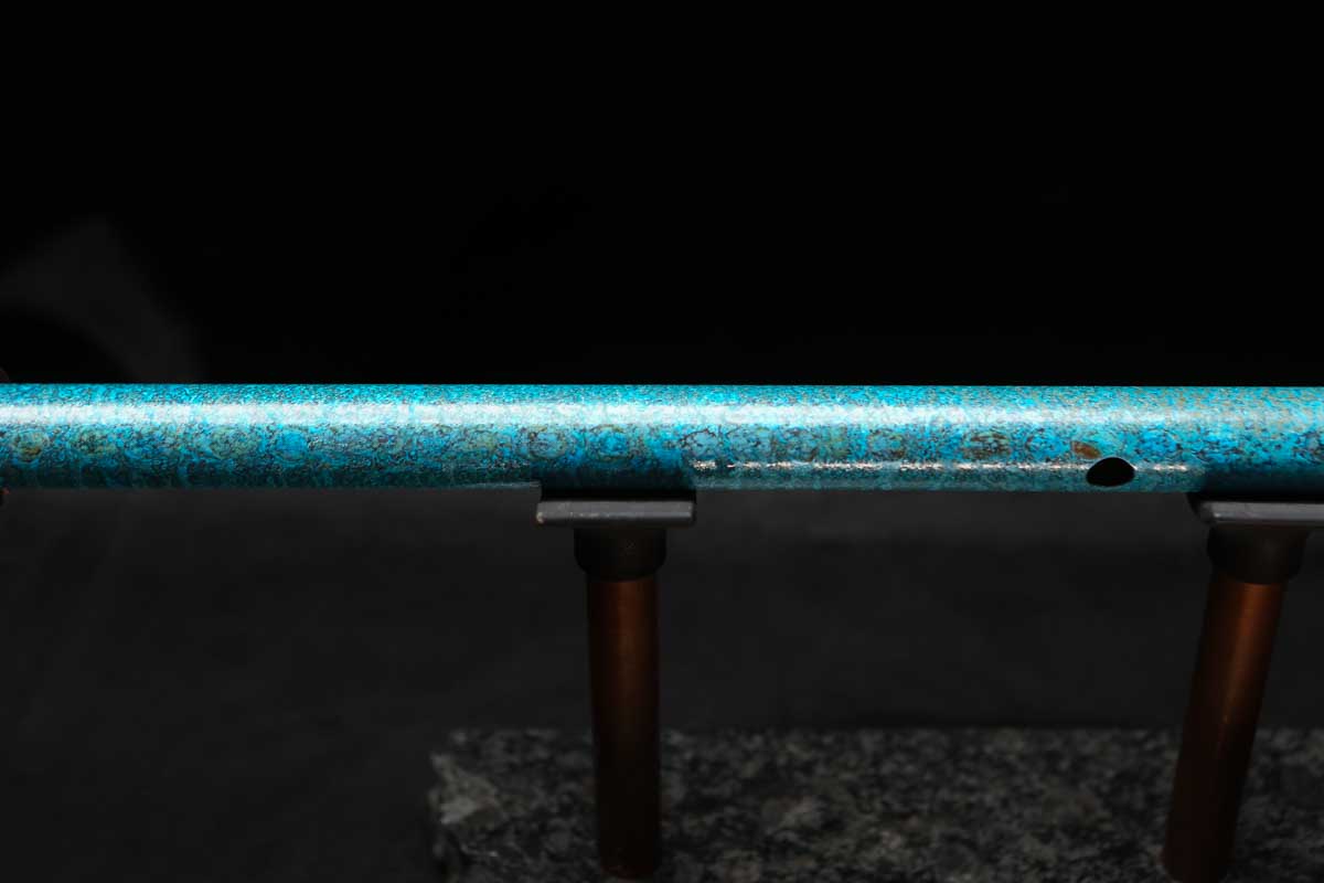 Low C Copper Flute #0146 in Deep Ocean Power