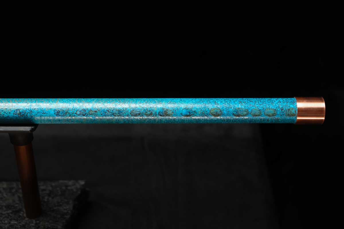 Low C Copper Flute #0146 in Deep Ocean Power
