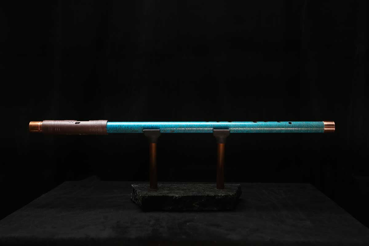 Low D Copper Flute #LDC0058 in Deep Ocean Power