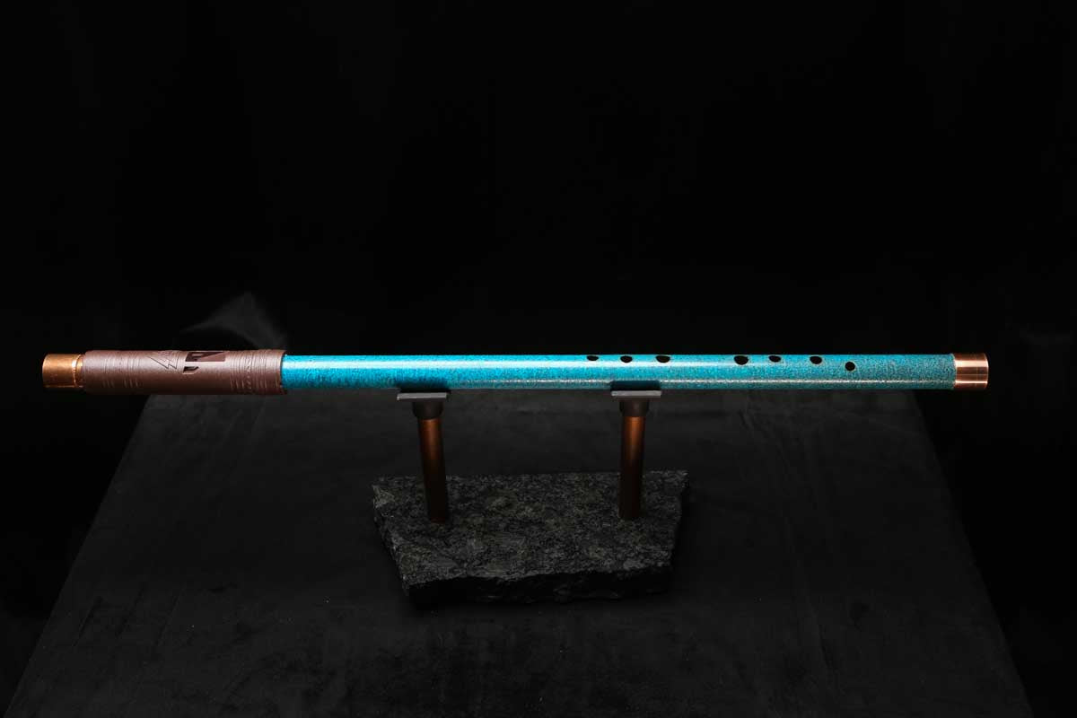 Low D Copper Flute #LDC0058 in Deep Ocean Power