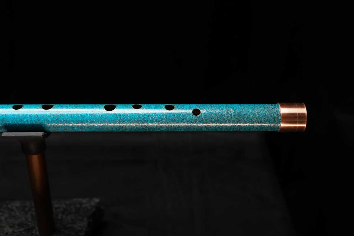 Low D Copper Flute #LDC0058 in Deep Ocean Power