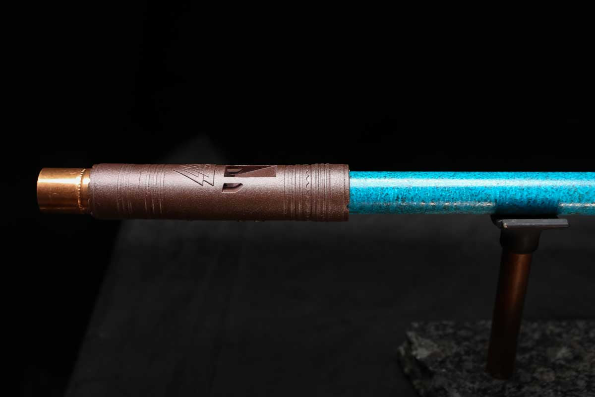 Low D Copper Flute #LDC0058 in Deep Ocean Power