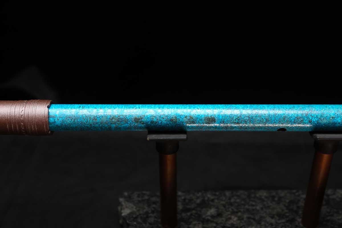 Low D Copper Flute #LDC0058 in Deep Ocean Power