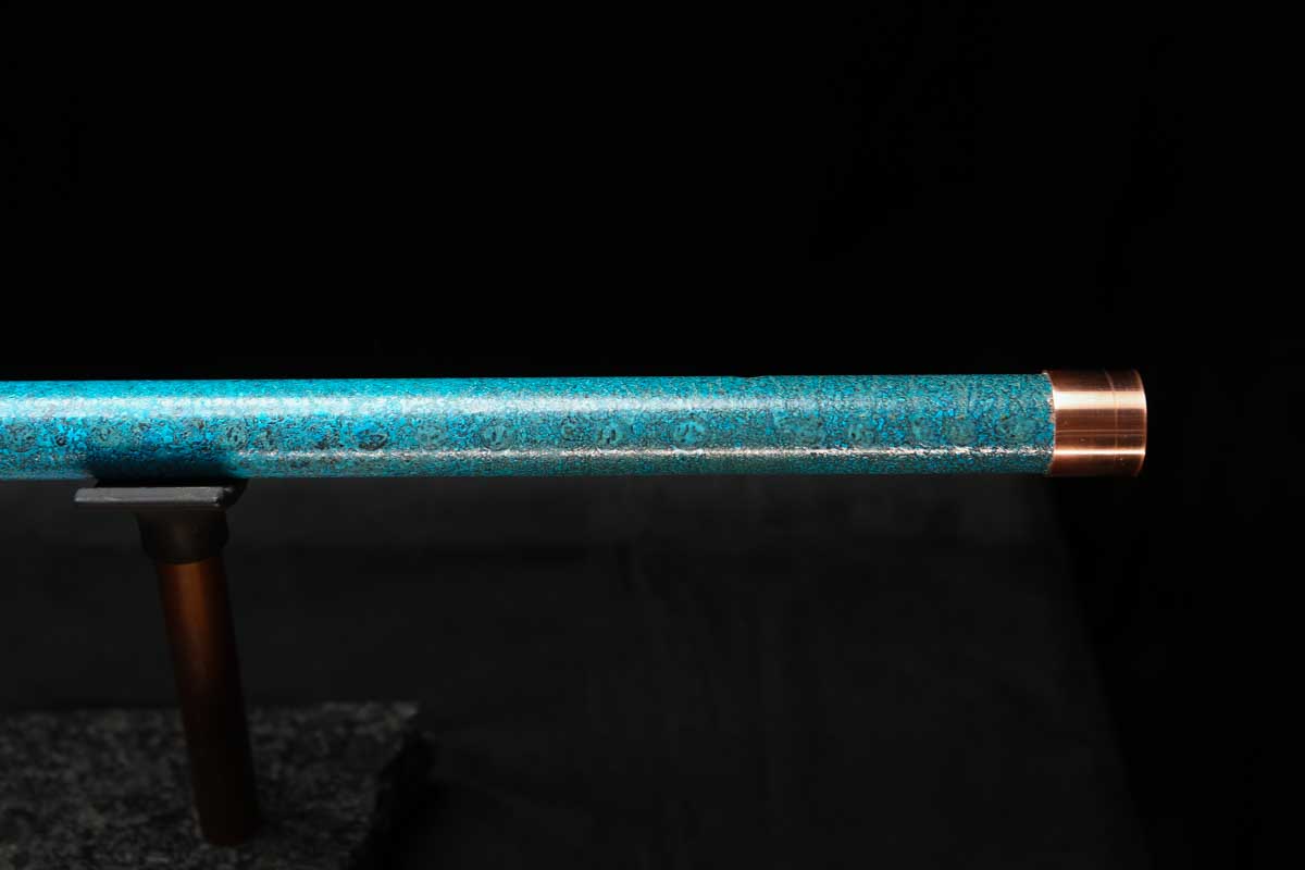 Low D Copper Flute #LDC0058 in Deep Ocean Power