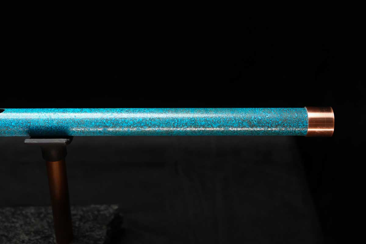 Low D Copper Flute #LDC0058 in Deep Ocean Power