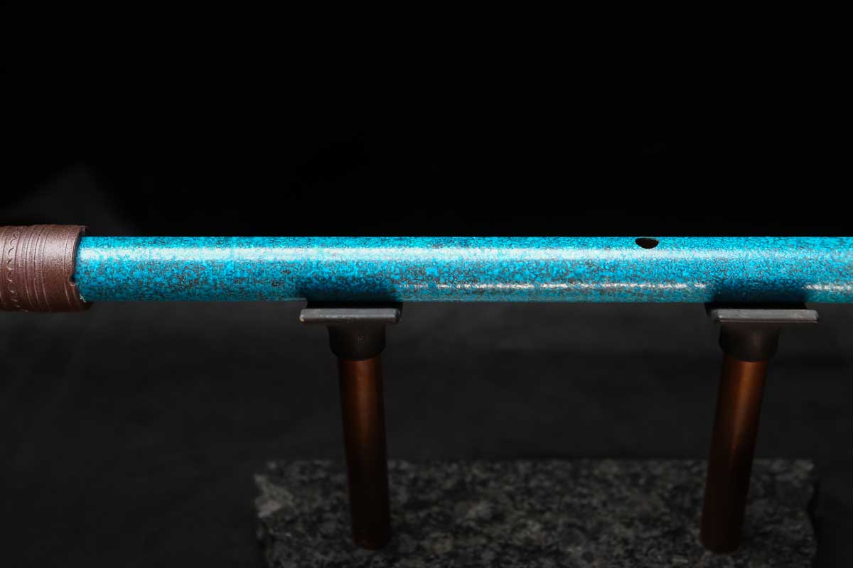Low D Copper Flute #LDC0058 in Deep Ocean Power