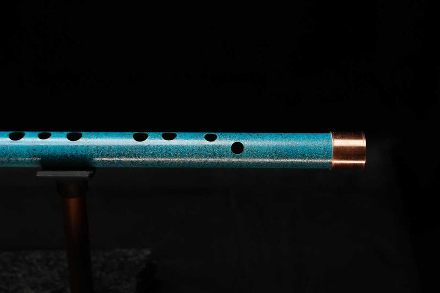 High F (Lullaby) Copper Flute #LE0078 in Deep Ocean Power