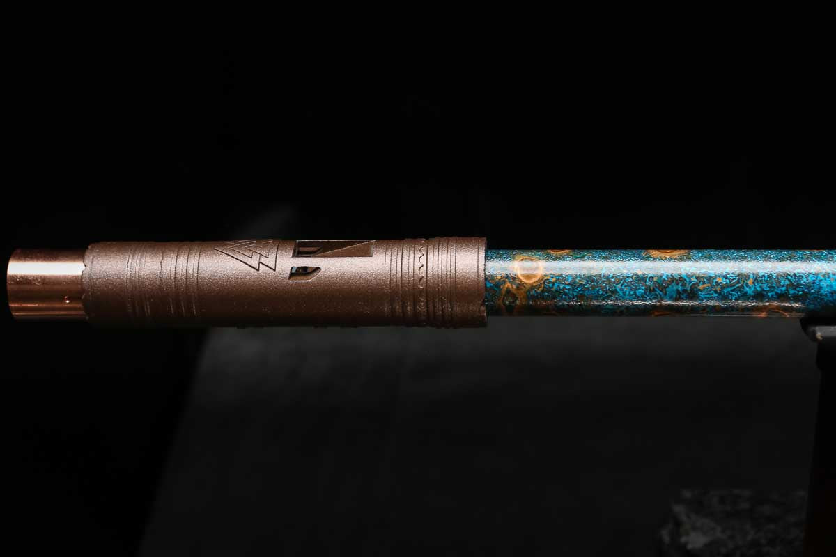 Low C Copper Flute #0148 in Copper Ocean Jade
