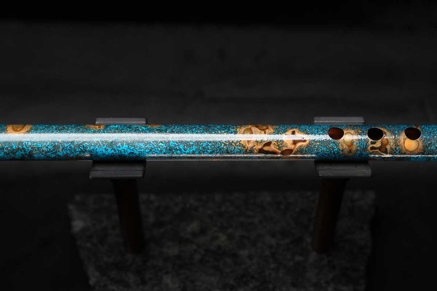 Low C Copper Flute #0148 in Copper Ocean Jade