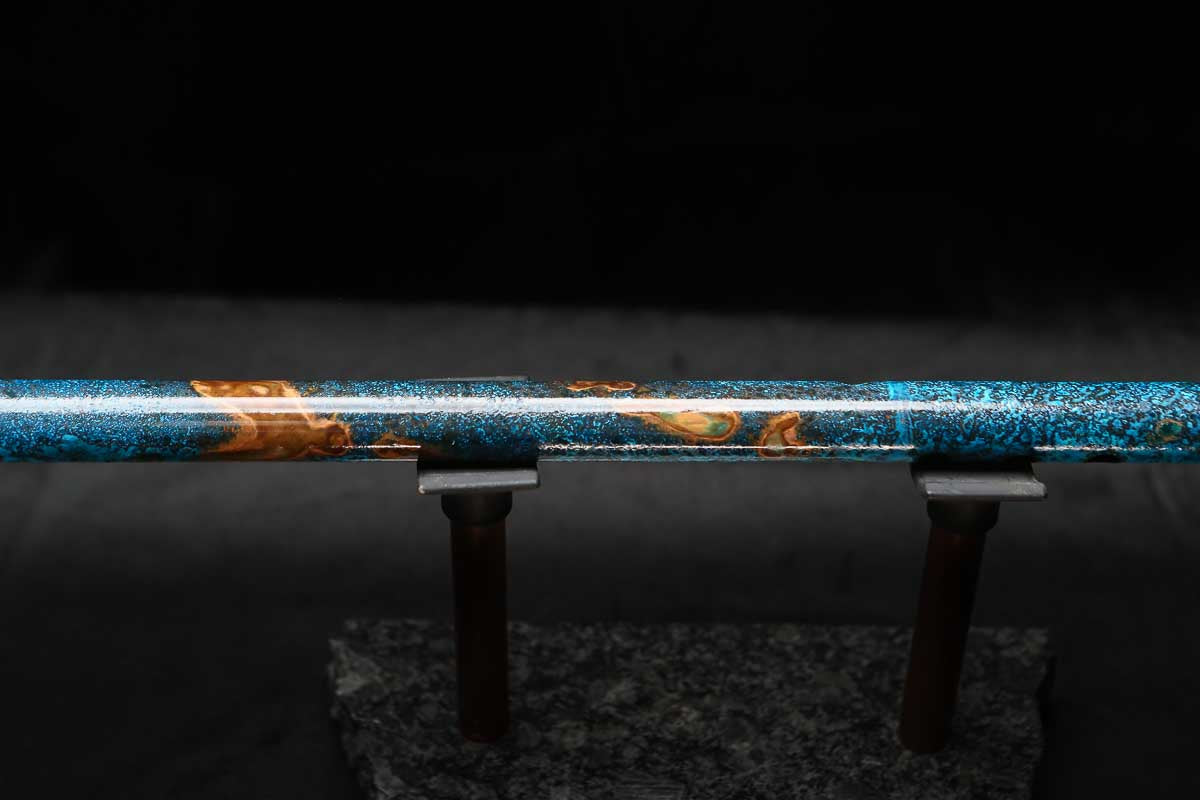 Low C Copper Flute #0151 in Copper Ocean Jade