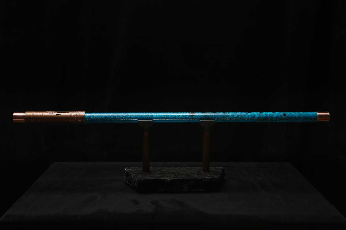 Low C Copper Flute #0161 in Deep Ocean Power