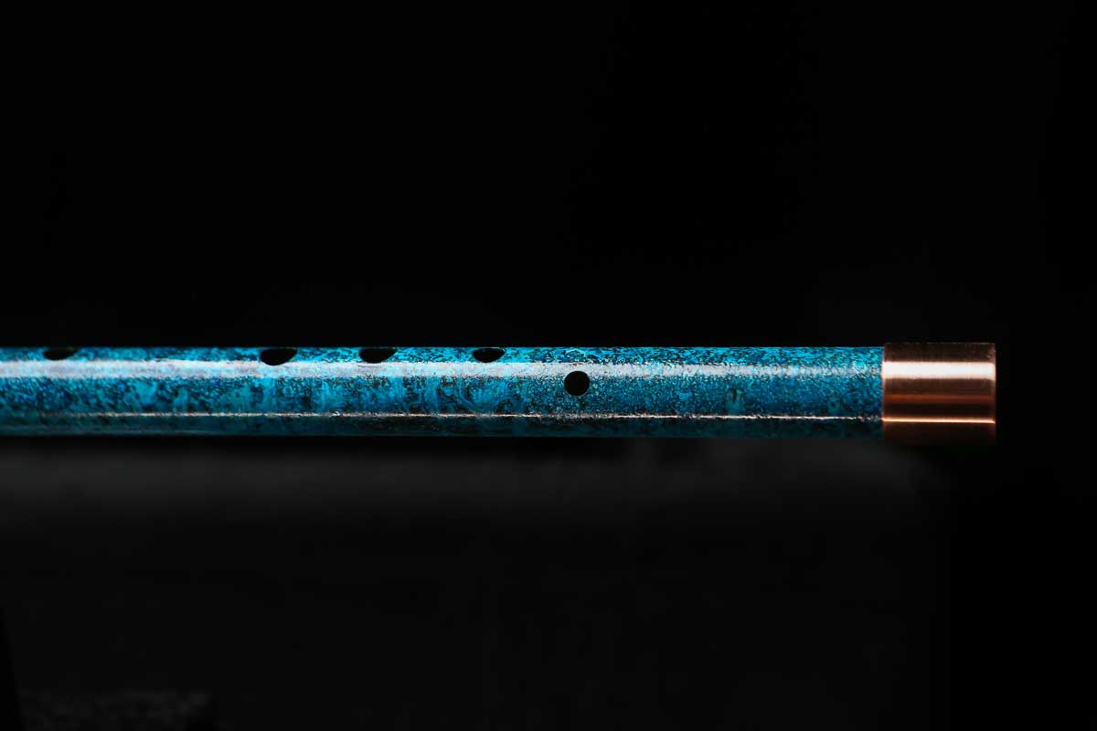 Low C Copper Flute #0161 in Deep Ocean Power