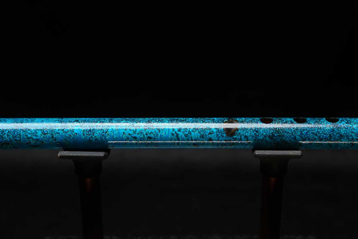 Low C Copper Flute #0161 in Deep Ocean Power