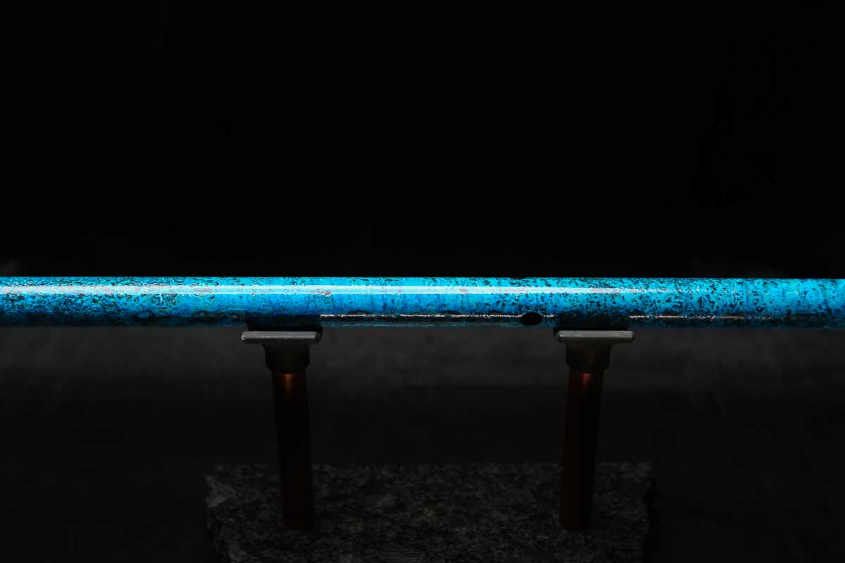 Low C Copper Flute #0161 in Deep Ocean Power