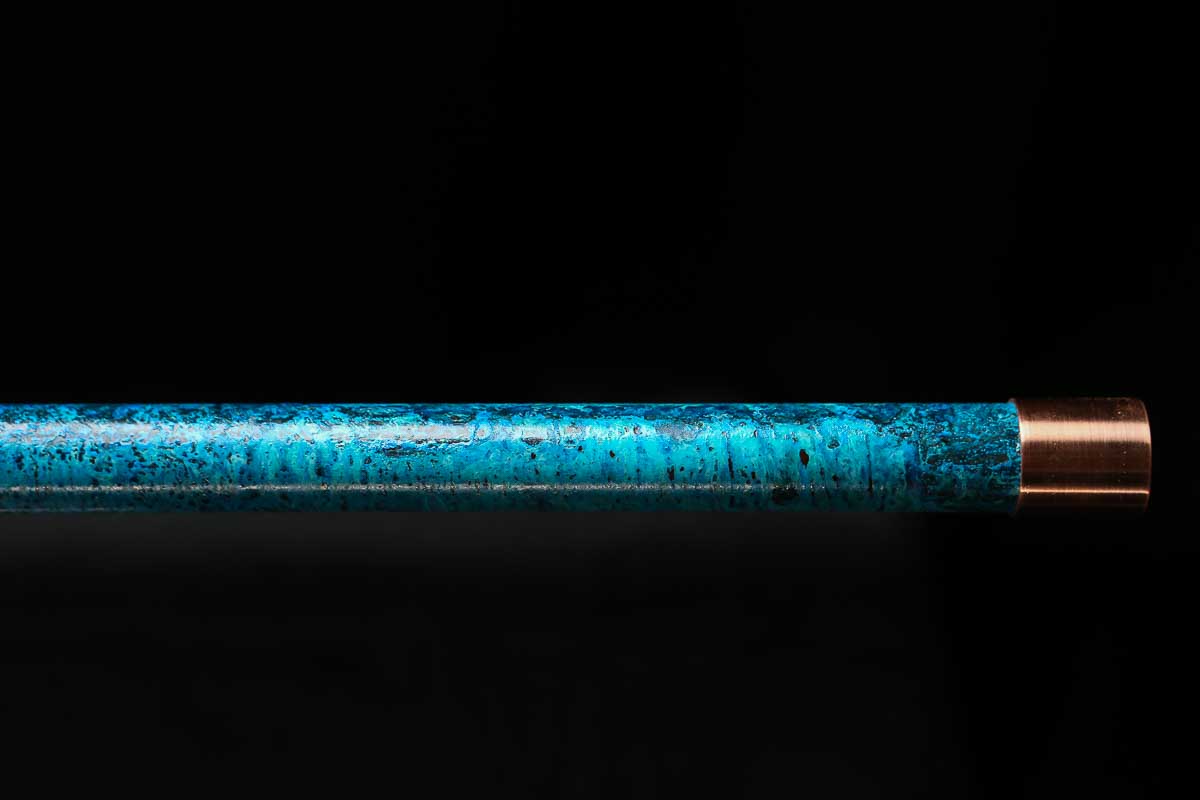 Low C Copper Flute #0161 in Deep Ocean Power