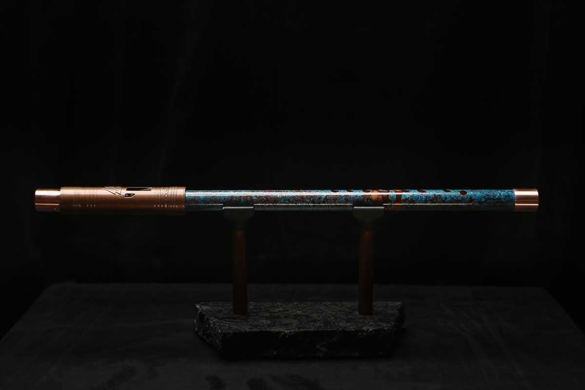 High F (Lullaby) Copper Flute #LE0084 in Three Islands