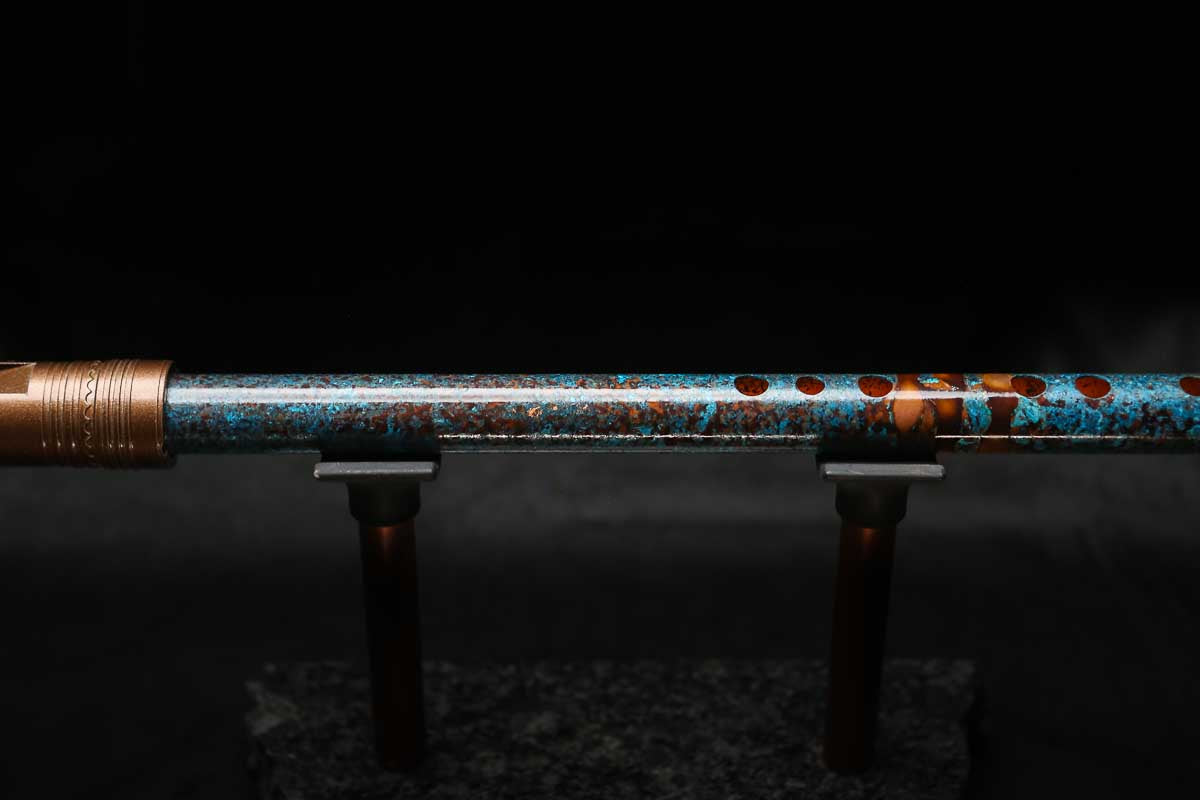 High F (Lullaby) Copper Flute #LE0084 in Three Islands