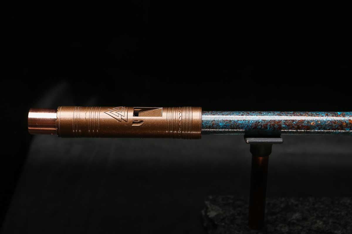 High F (Lullaby) Copper Flute #LE0084 in Three Islands