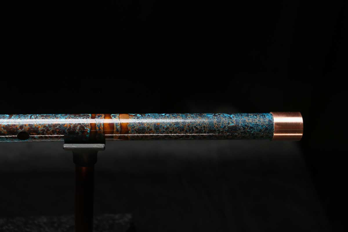 High F (Lullaby) Copper Flute #LE0084 in Three Islands