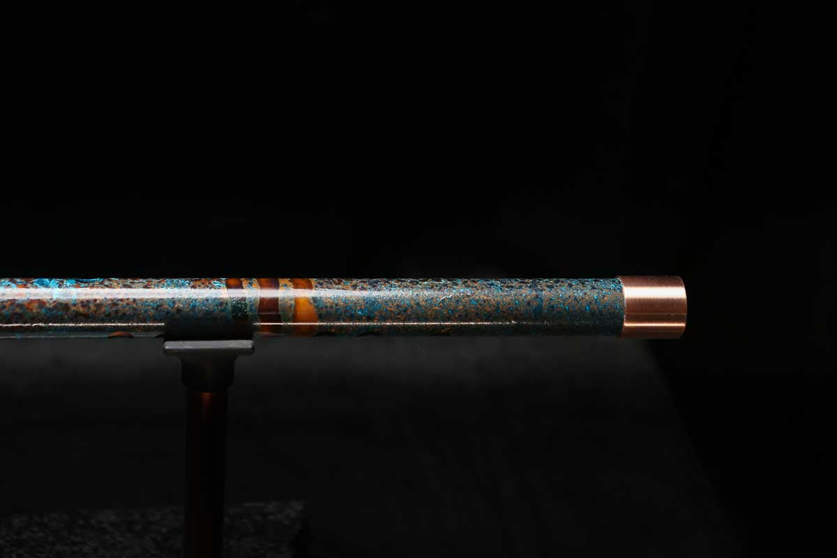 High F (Lullaby) Copper Flute #LE0084 in Three Islands