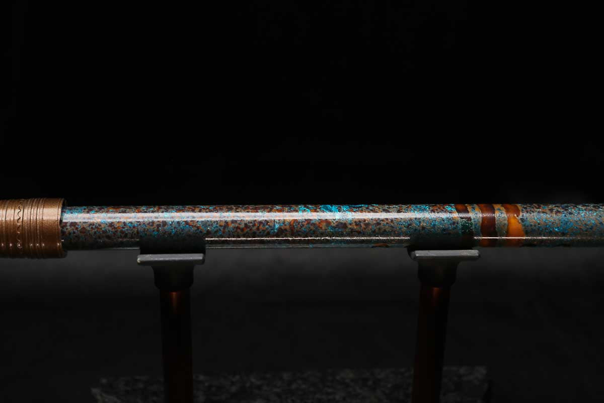 High F (Lullaby) Copper Flute #LE0084 in Three Islands