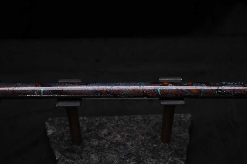 Low D Copper Flute #LDC0091 in Turquoise Burl