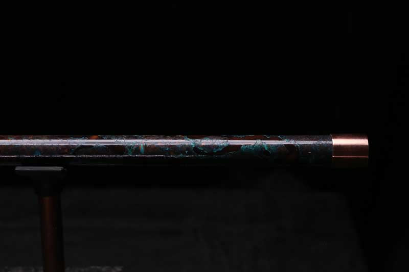 Low D Copper Flute #LDC0091 in Turquoise Burl