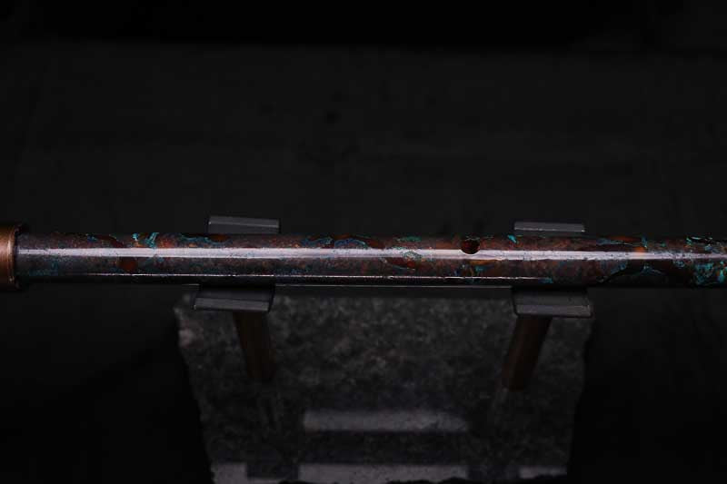 Low D Copper Flute #LDC0091 in Turquoise Burl
