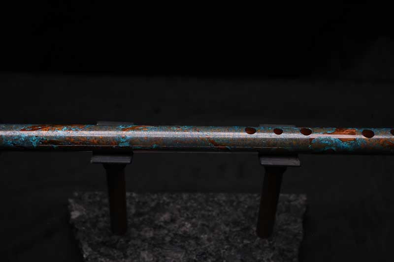 Low D Copper Flute #LDC0090 in Turquoise Burl