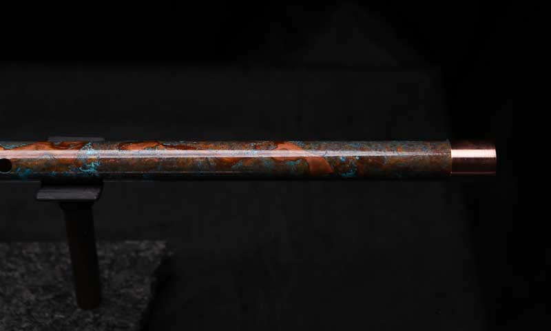 Low D Copper Flute #LDC0090 in Turquoise Burl