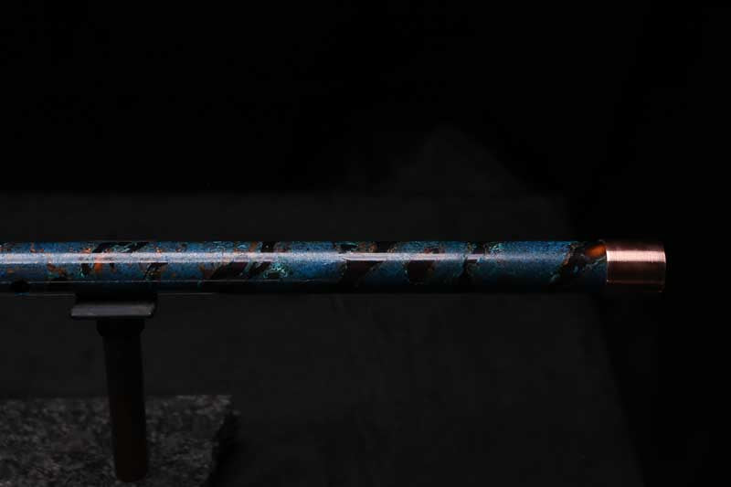 Low D Copper Flute #LDC0089 in Dark Ocean Spiral