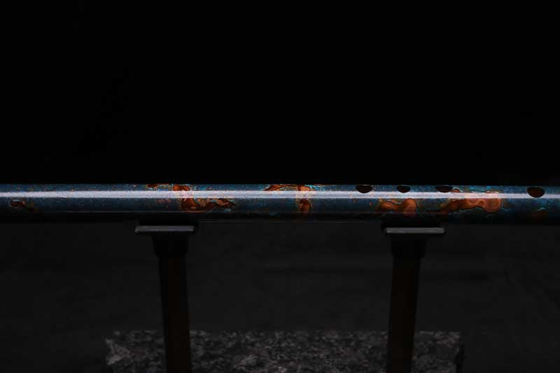 Low D Copper Flute #LDC0088 in Turquoise Burl