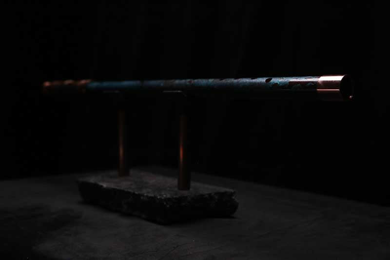 Low D Copper Flute #LDC0086 in Deep Ocean Waters