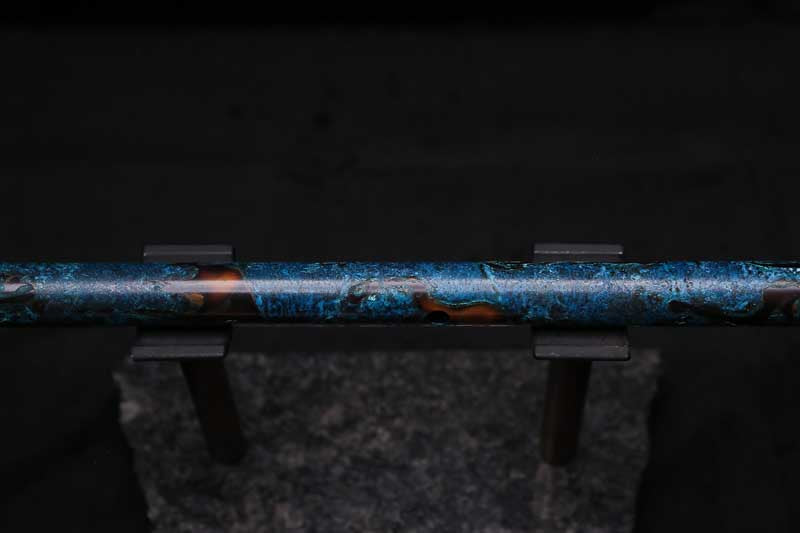 Low D Copper Flute #LDC0081 in Turquoise Burl
